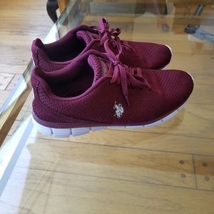 U.S. Polo Assn Women's red Oxford Sneaker sz 11